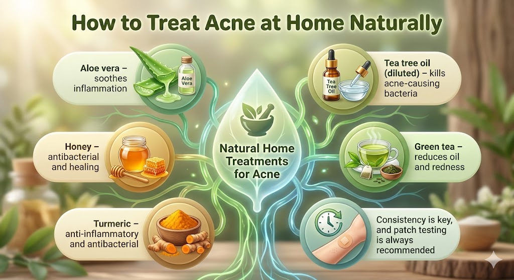 Acne: Causes, Types, Treatments, and Answers to the Most Common Questions 4 How to Treat Acne at Home Naturally
