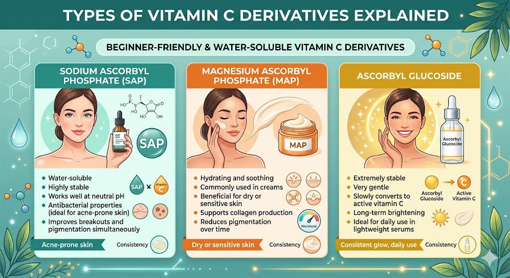Types of Vitamin C Derivatives